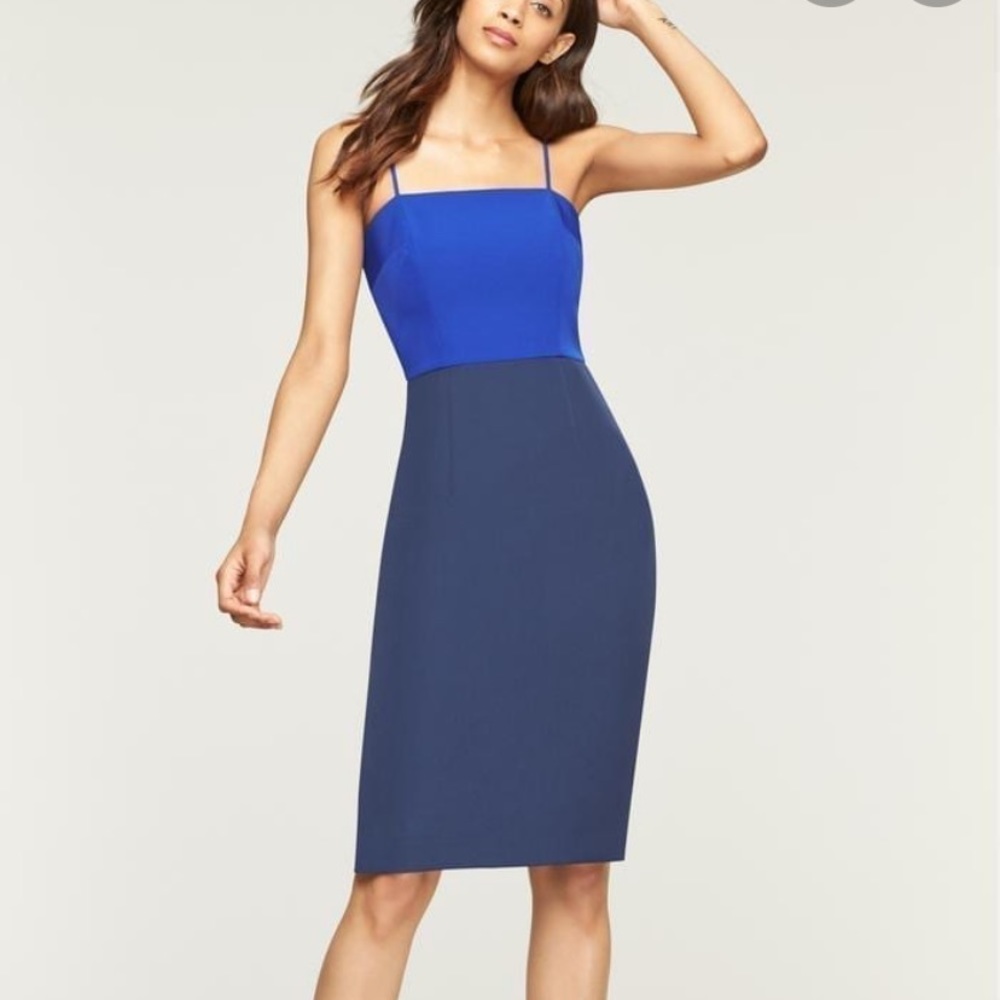 NWOT Milly Cady Italian crepe colorblock dress (6)